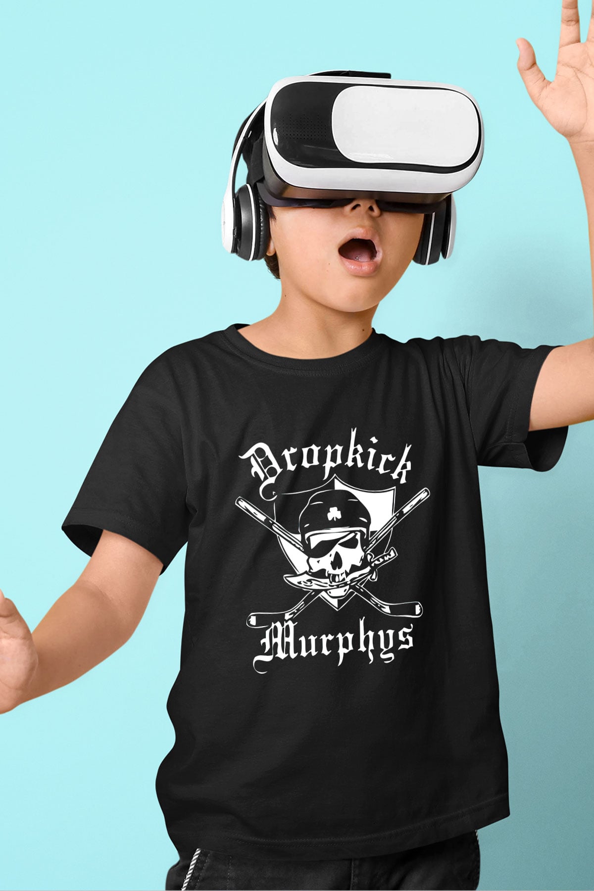 Dropkick Murphys Baskılı Siyah Unisex Çocuk Tişört