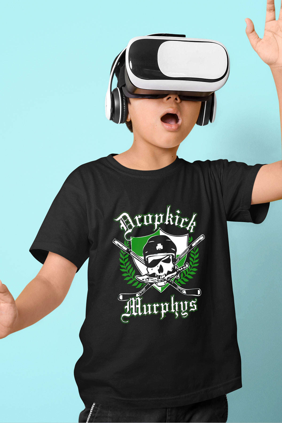 Dropkick Murphys Baskılı Siyah Unisex Çocuk Tişört