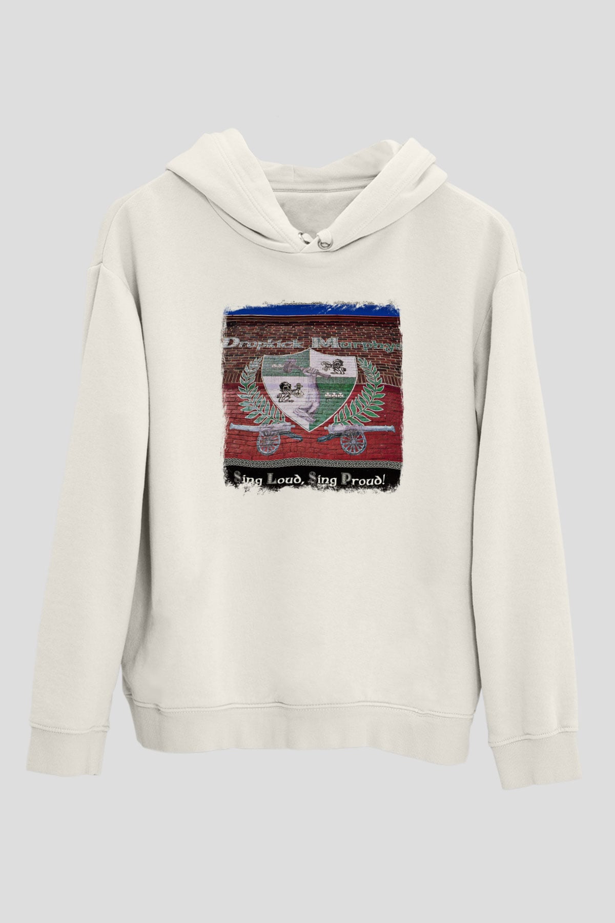 Dropkick Murphys Baskılı Unisex Beyaz Hoodie