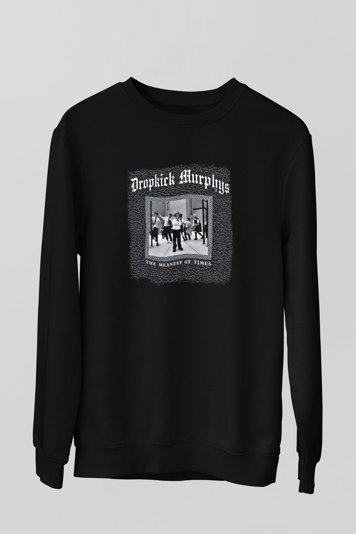 Dropkick Murphys Baskılı Unisex Siyah Sweatshirt