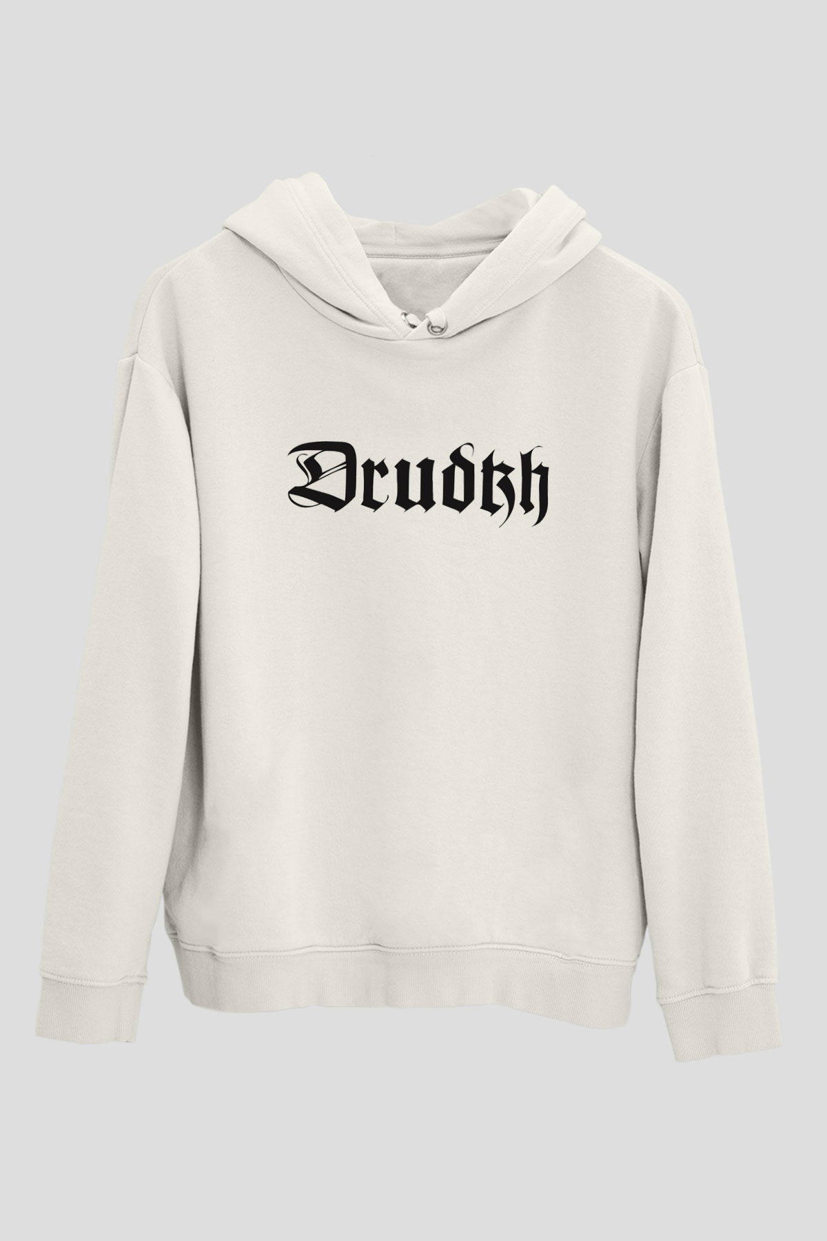 Drudkh Beyaz Unisex Kapşonlu Sweatshirt