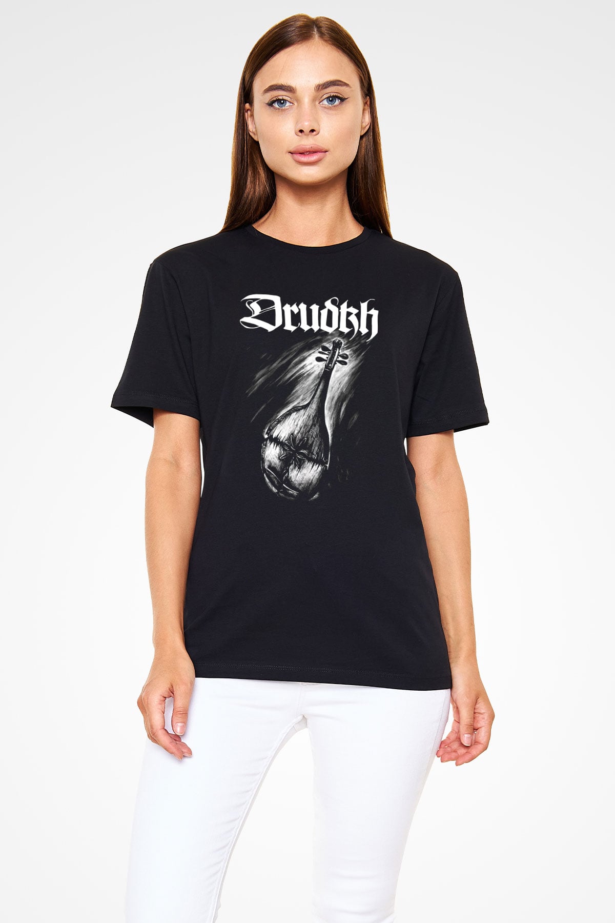 Drudkh Siyah Unisex Tişört T-Shirt - TişörtFabrikası