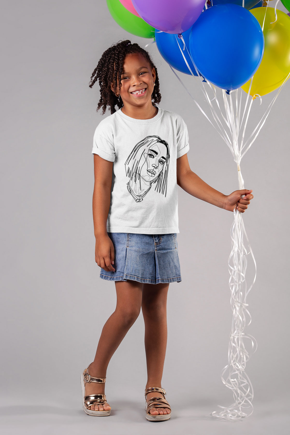 Dua Lipa Baskılı Beyaz Unisex Beyaz Çocuk Tişört - Tshirt