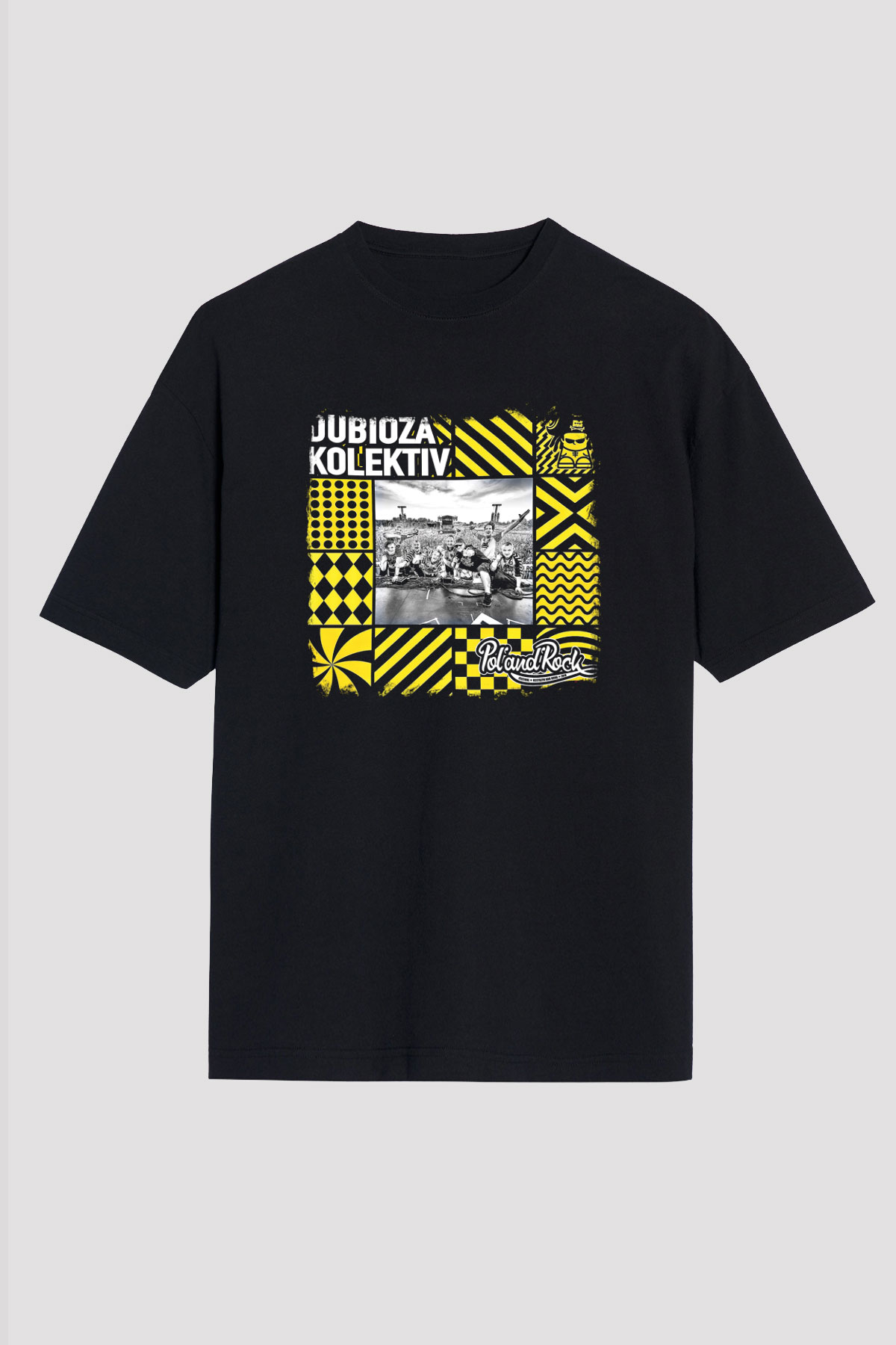 Dubioza Kolektiv Baskılı Unisex Siyah Oversize Tişört
