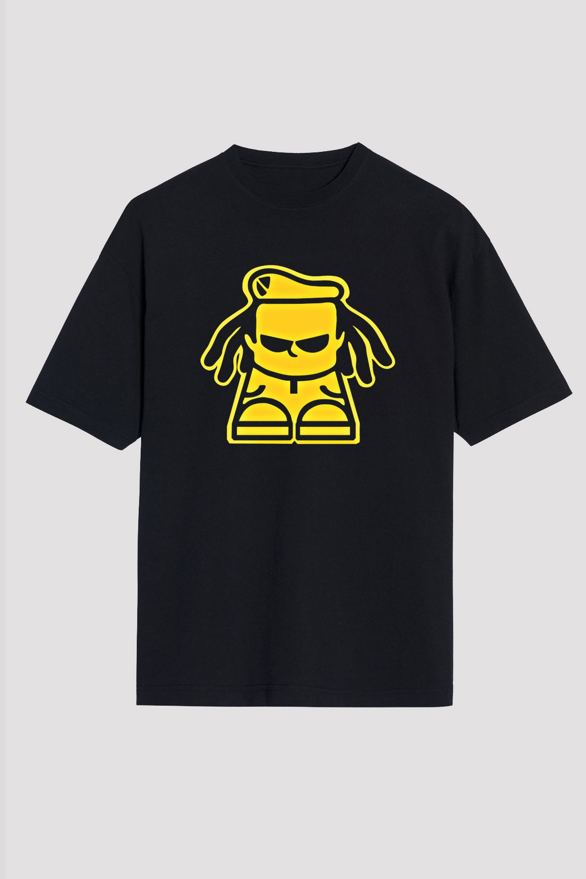 Dubioza Kolektiv Baskılı Unisex Siyah Oversize Tişört