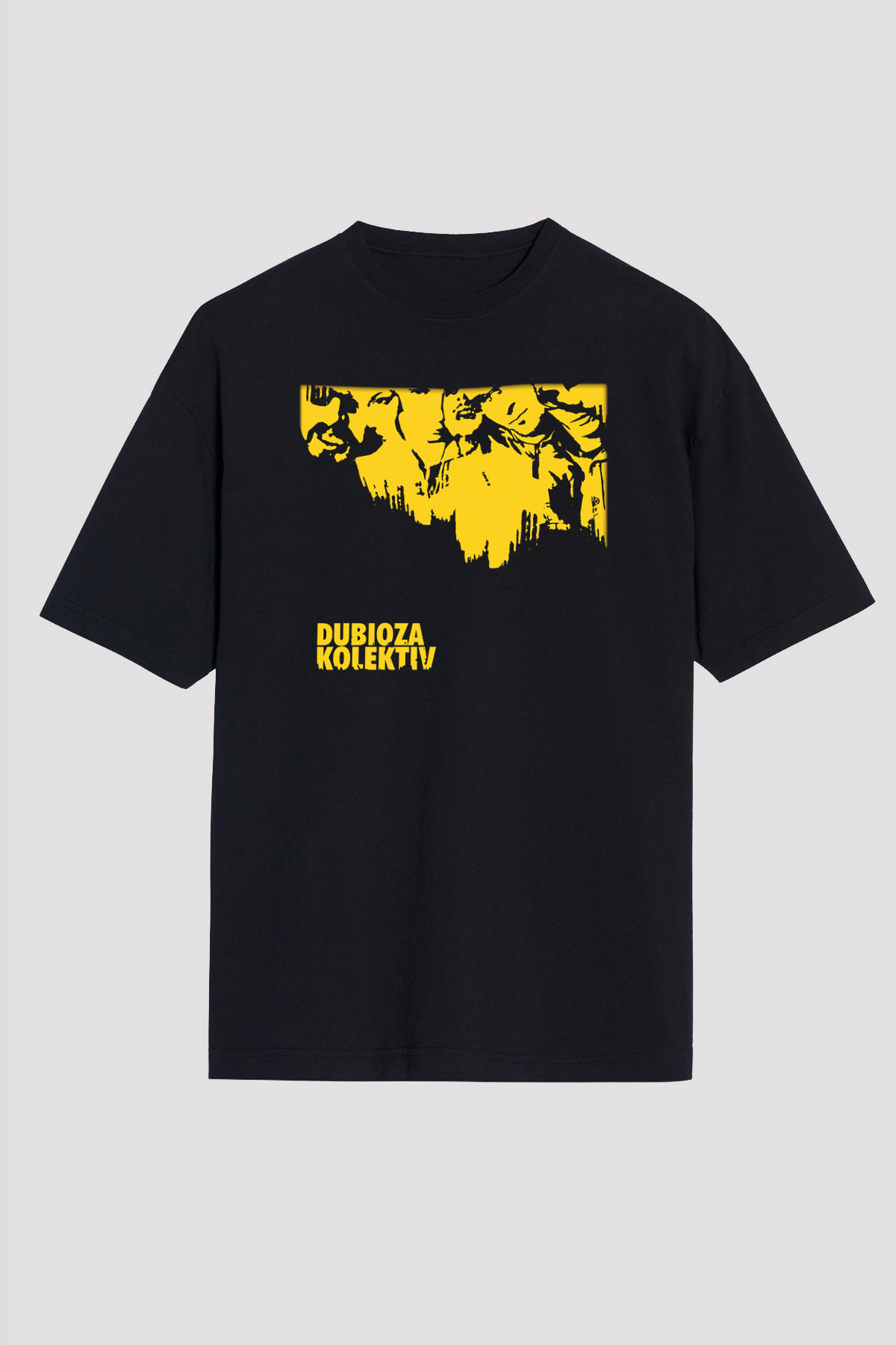 Dubioza kolektiv Siyah Unisex Oversize Tişört T-Shirt