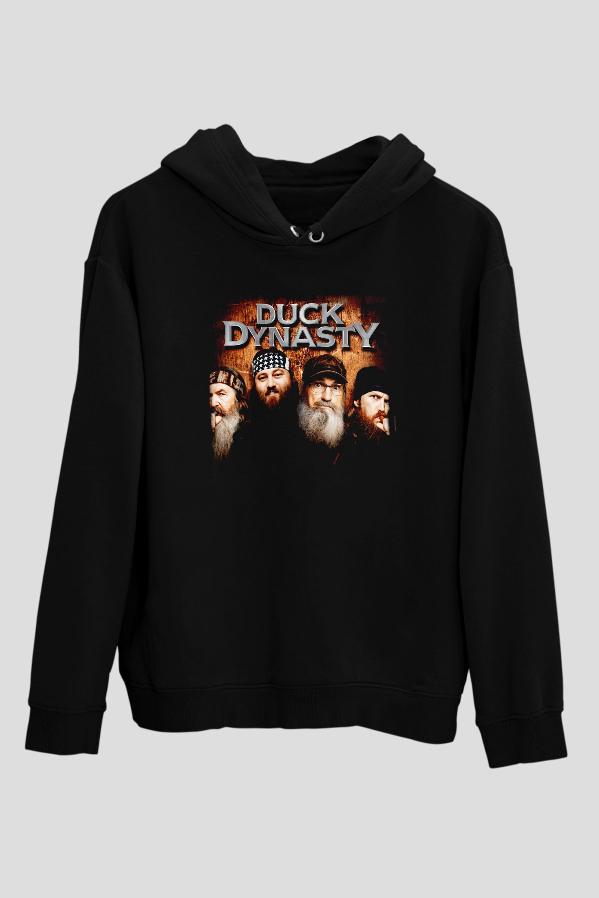 Duck Dynasty Siyah Unisex Hoodie