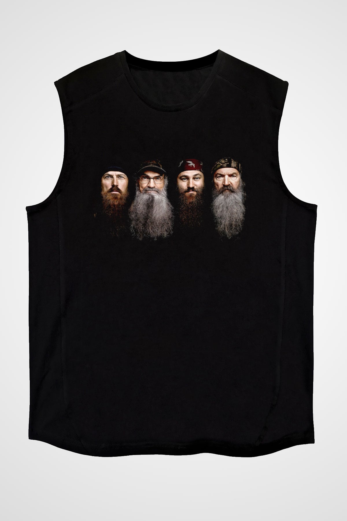Duck Dynasty Siyah Unisex Kolsuz Tişört