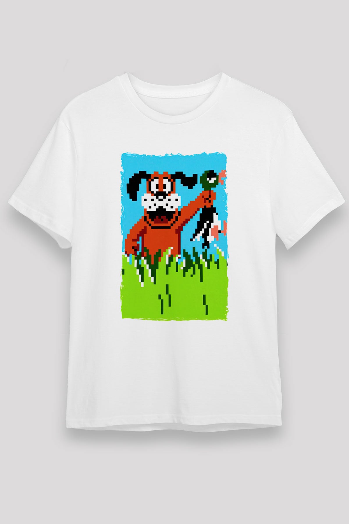 Duck Hunt Beyaz Unisex Tişört T-Shirt
