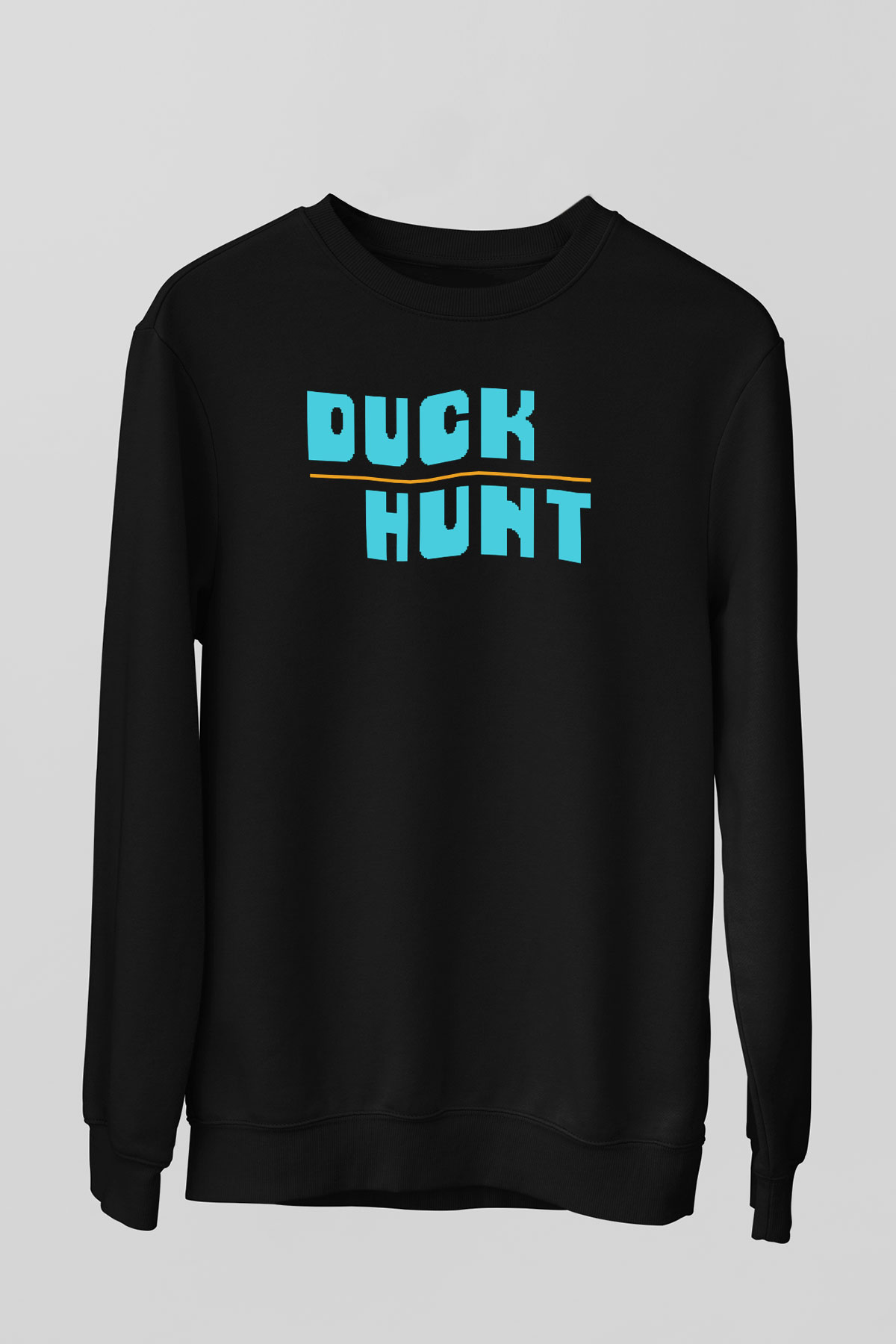 Duck Hunt Siyah Unisex Sweatshirt