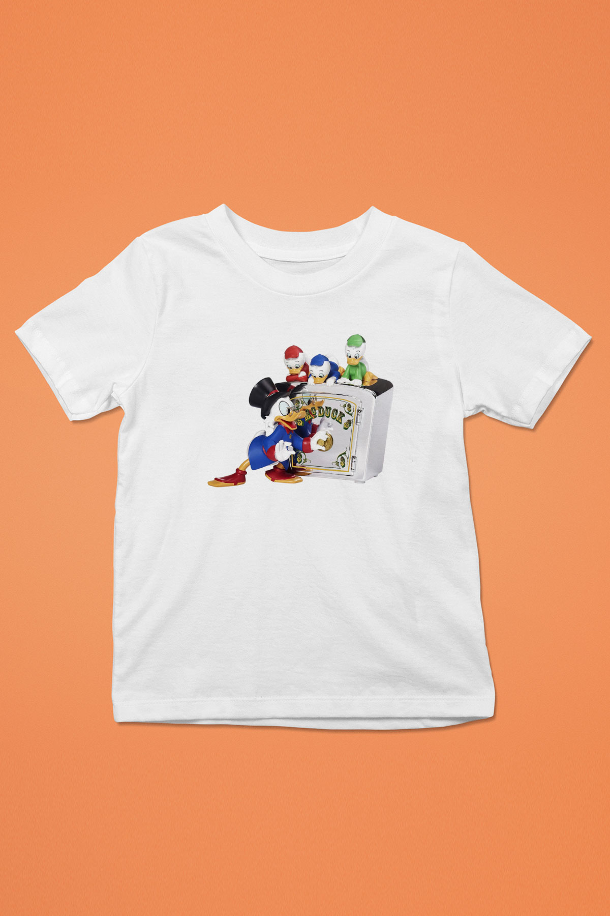 DuckTales Baskılı Beyaz Unisex Çocuk Tişört