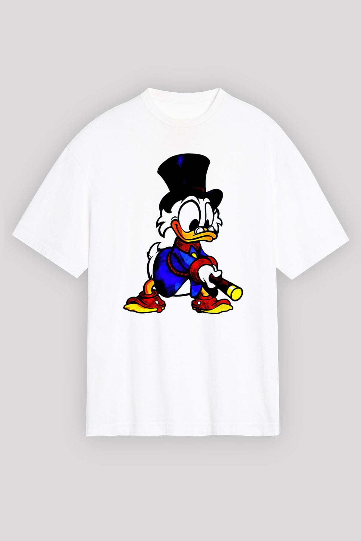 DuckTales Beyaz Oversize Tişört
