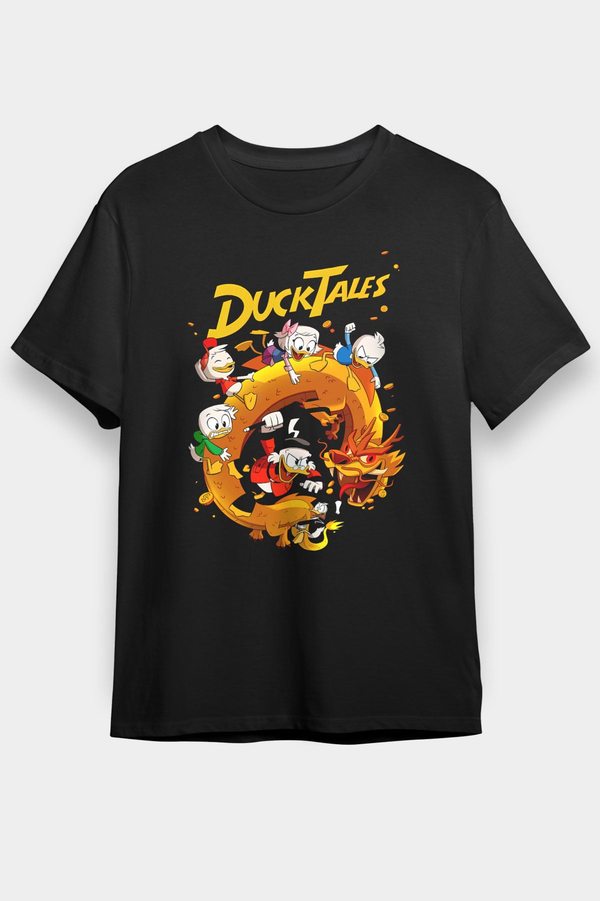 DuckTales Siyah Unisex Tişört