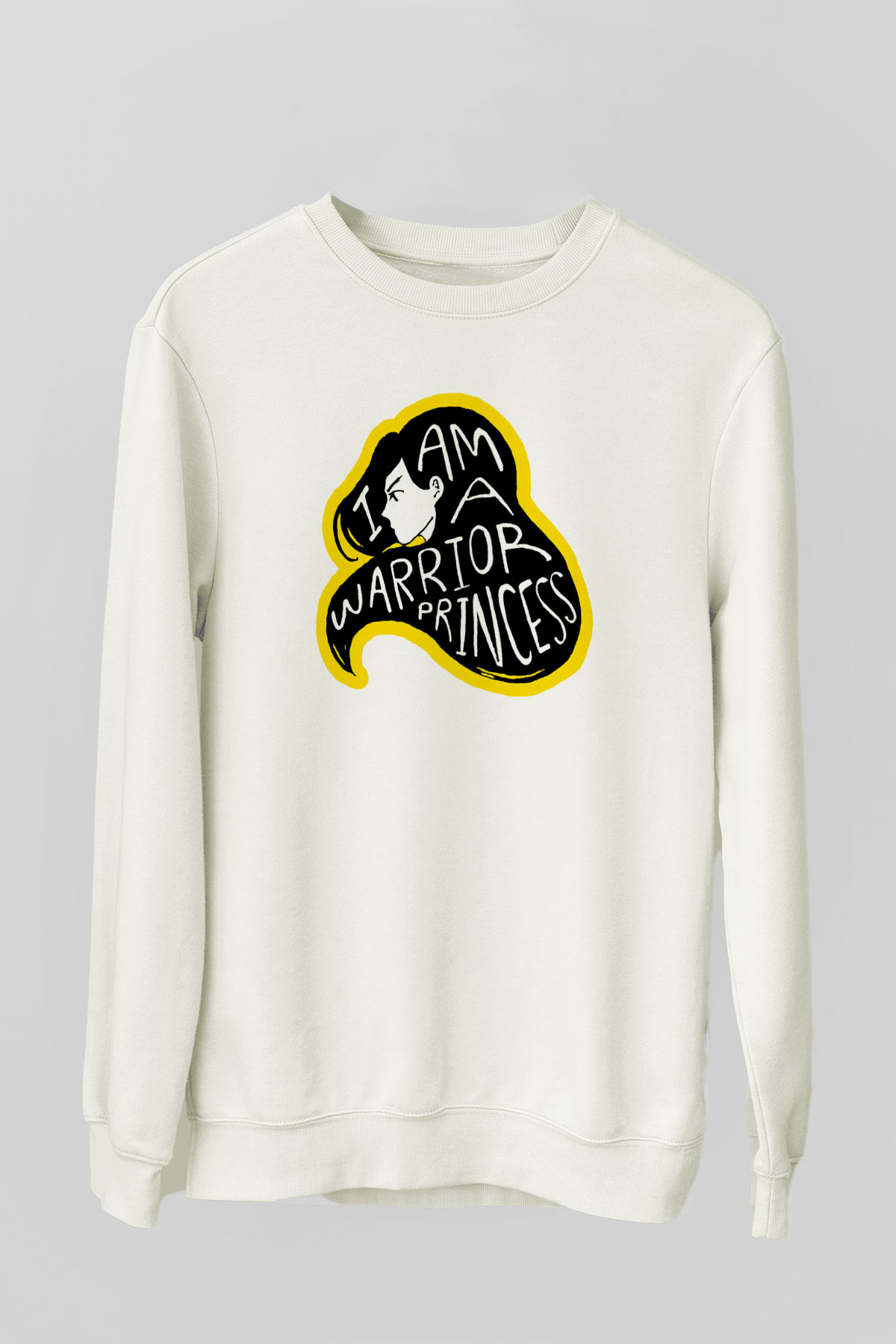 Dünya Kadınlar Günü Beyaz Unisex Sweatshirt