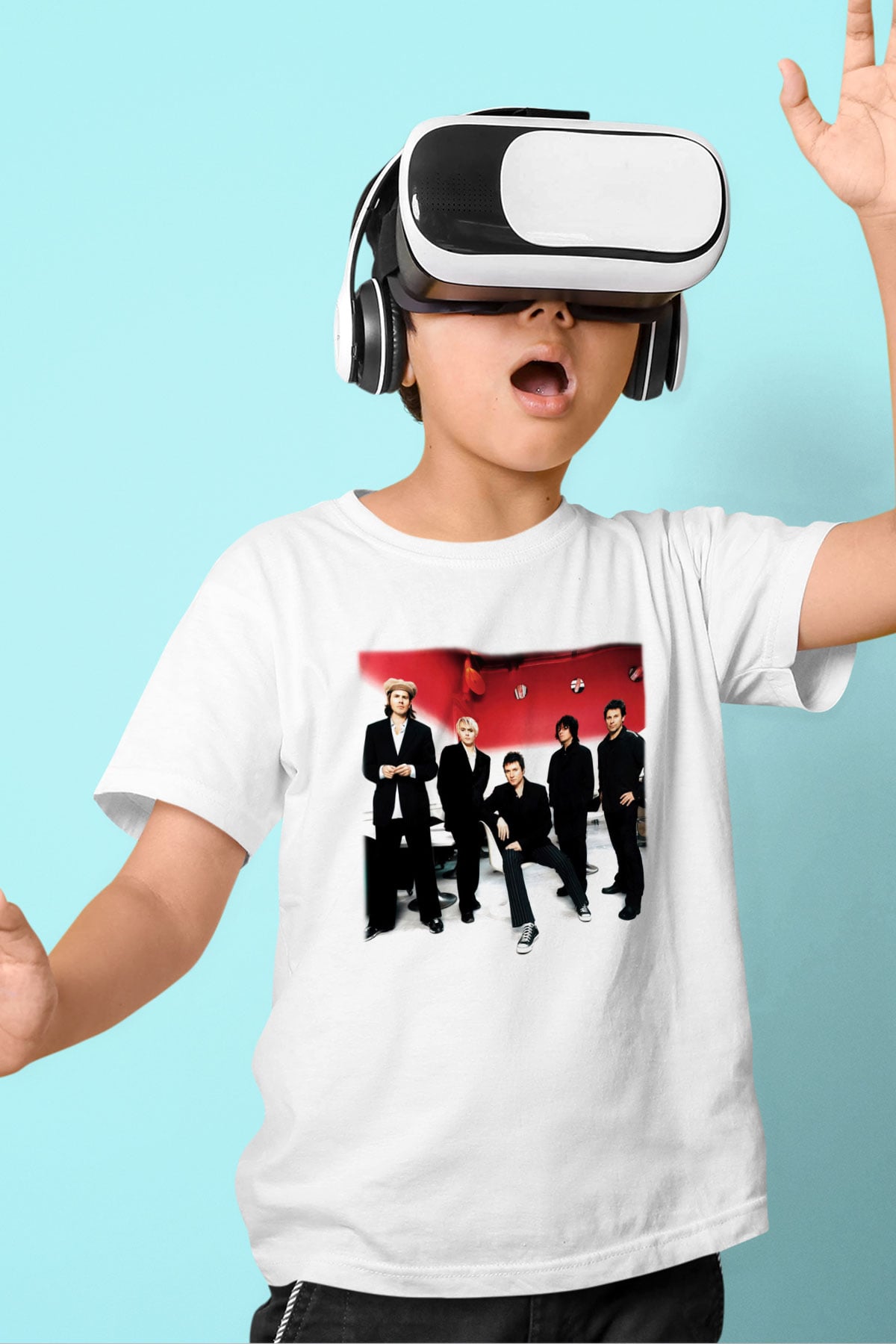Duran Duran Baskılı Beyaz Unisex Çocuk Tişört
