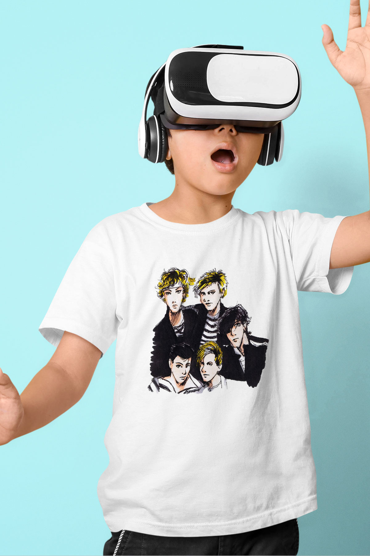 Duran Duran Baskılı Beyaz Unisex Çocuk Tişört