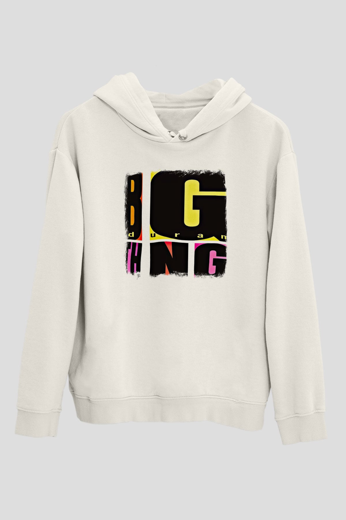 Duran Duran Baskılı Unisex Beyaz Hoodie
