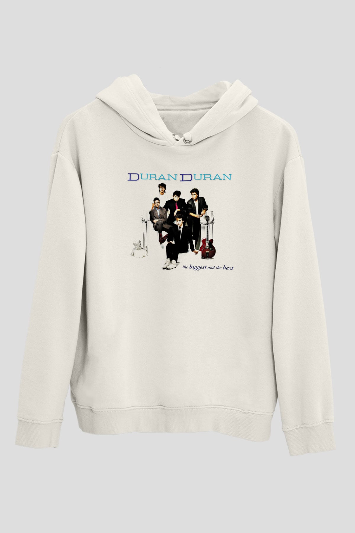 Duran Duran Baskılı Unisex Beyaz Hoodie