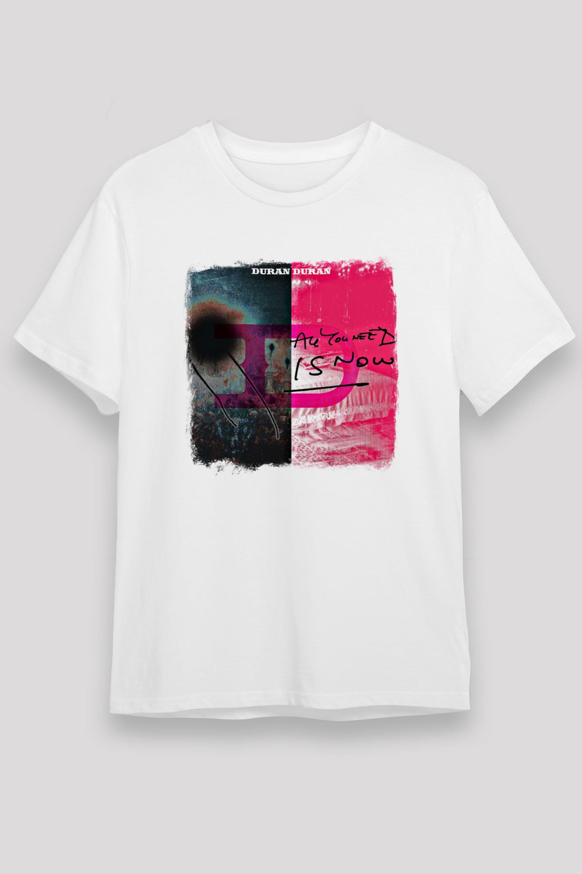 Duran Duran Baskılı Unisex Beyaz Tişört