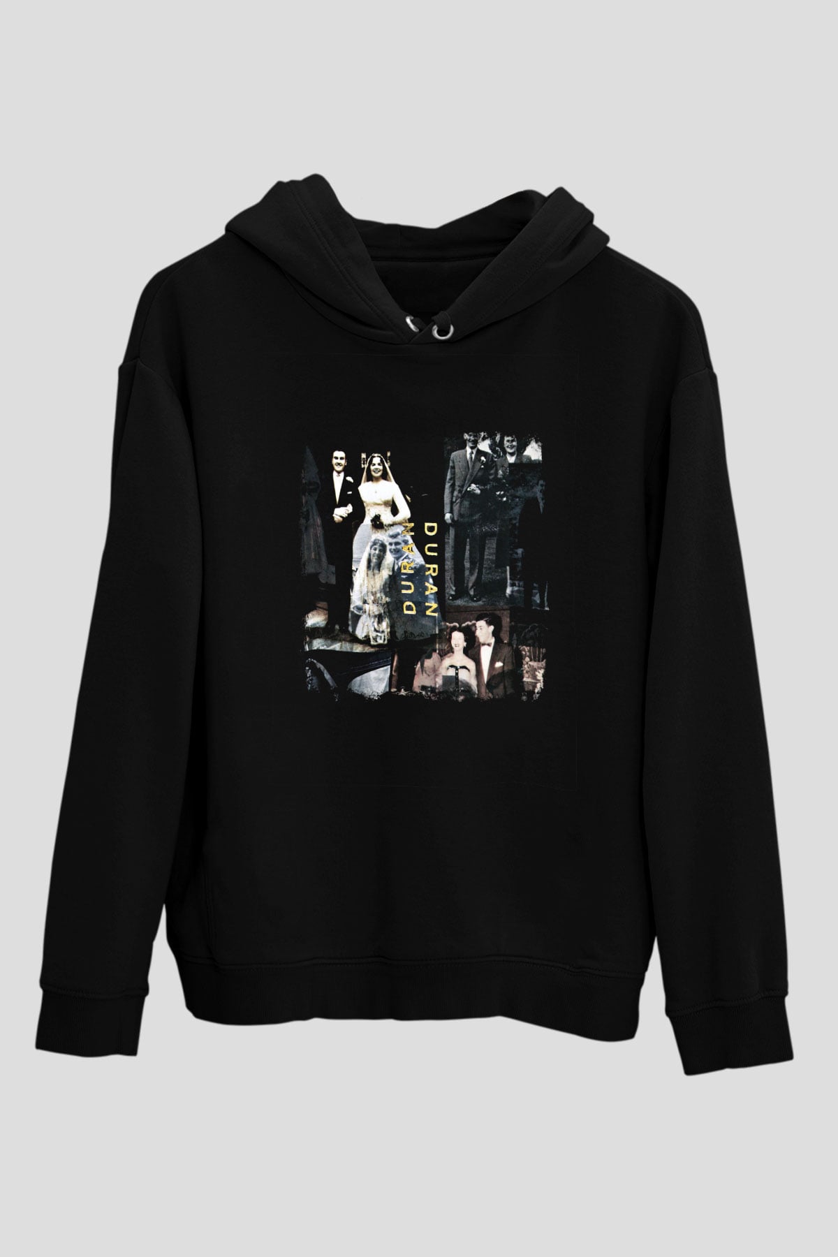 Duran Duran Baskılı Unisex Siyah Hoodie