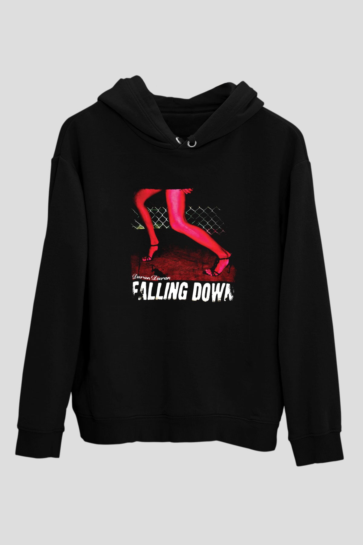 Duran Duran Baskılı Unisex Siyah Hoodie