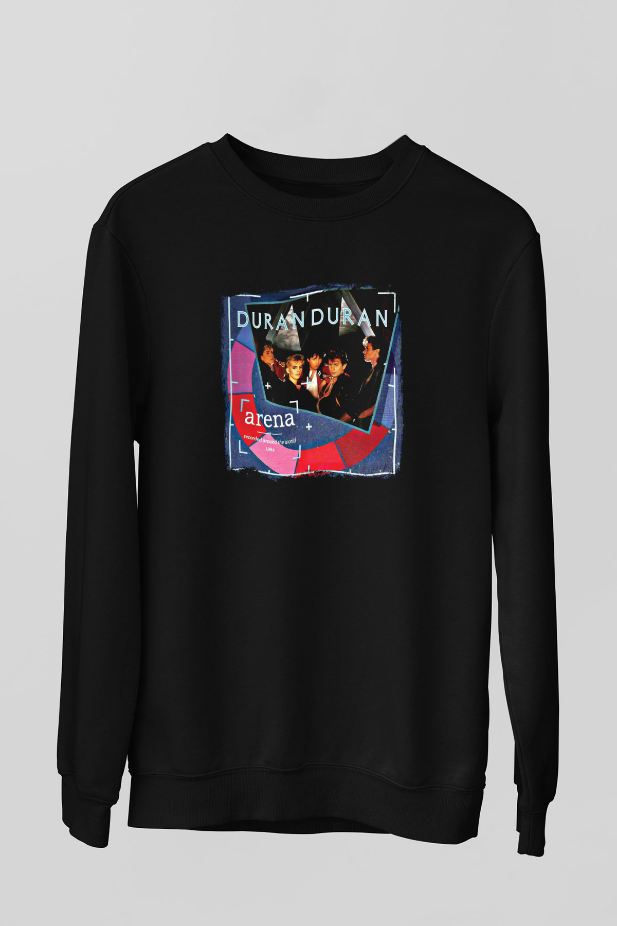 Duran Duran Baskılı Unisex Siyah Sweatshirt