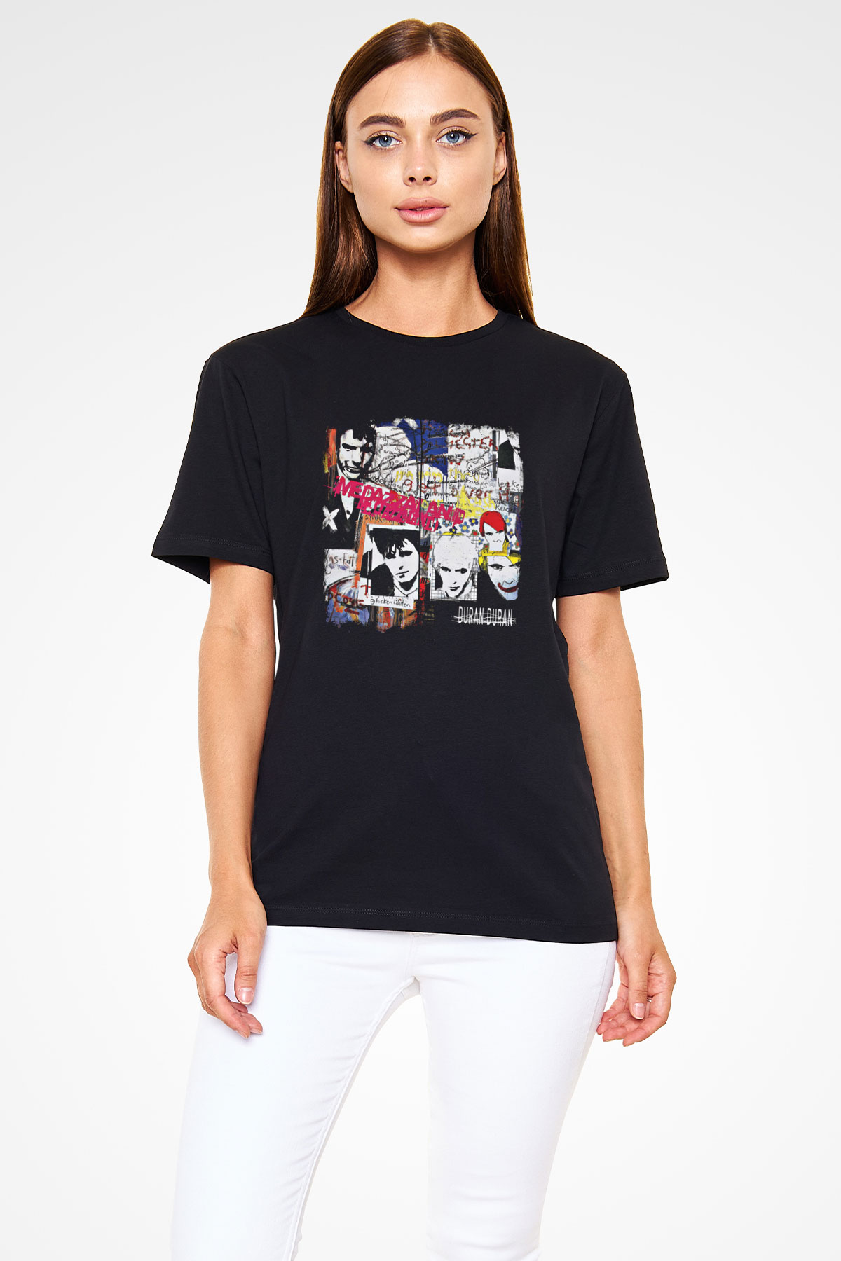 Duran Duran Baskılı Unisex Siyah Tişört