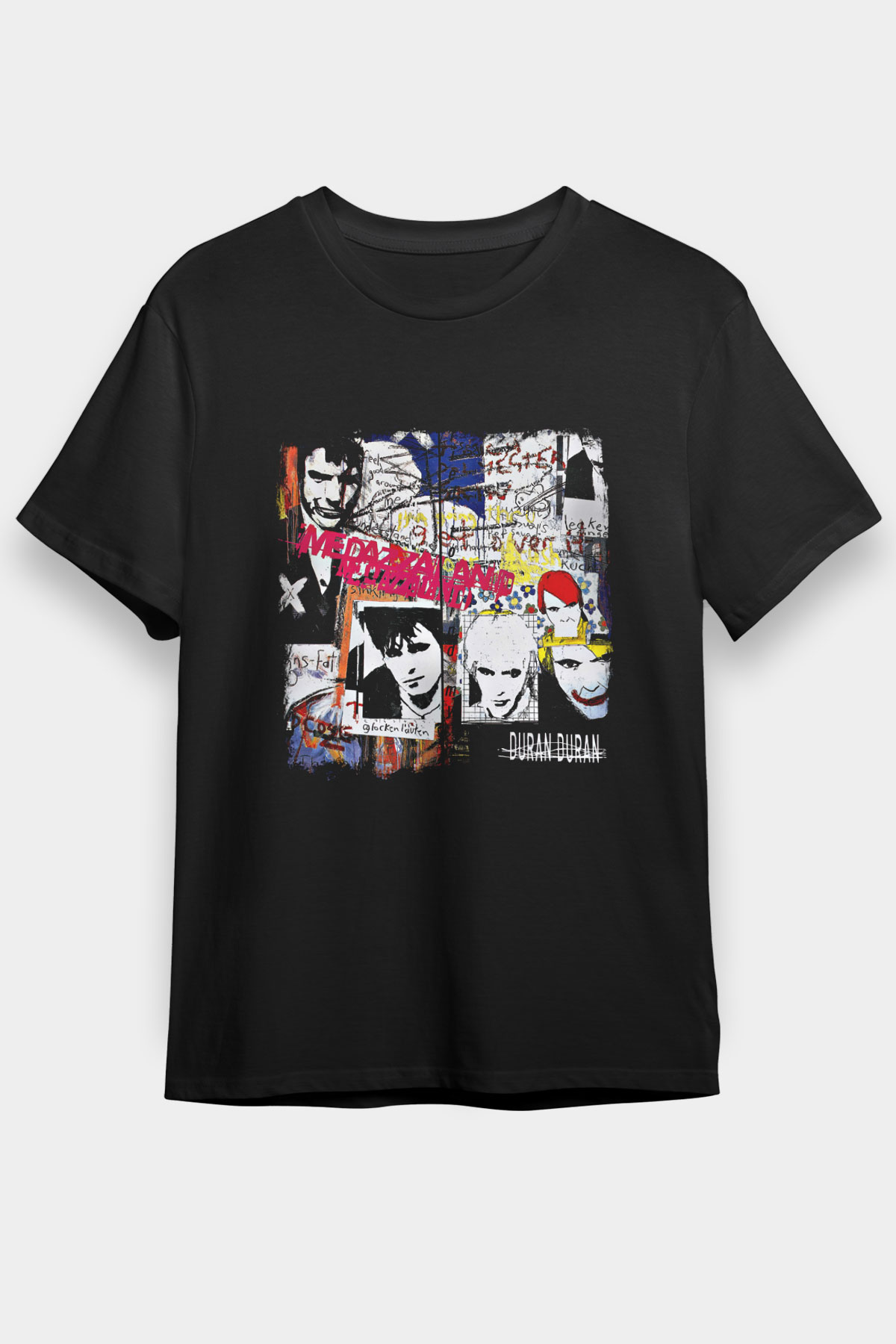 Duran Duran Baskılı Unisex Siyah Tişört