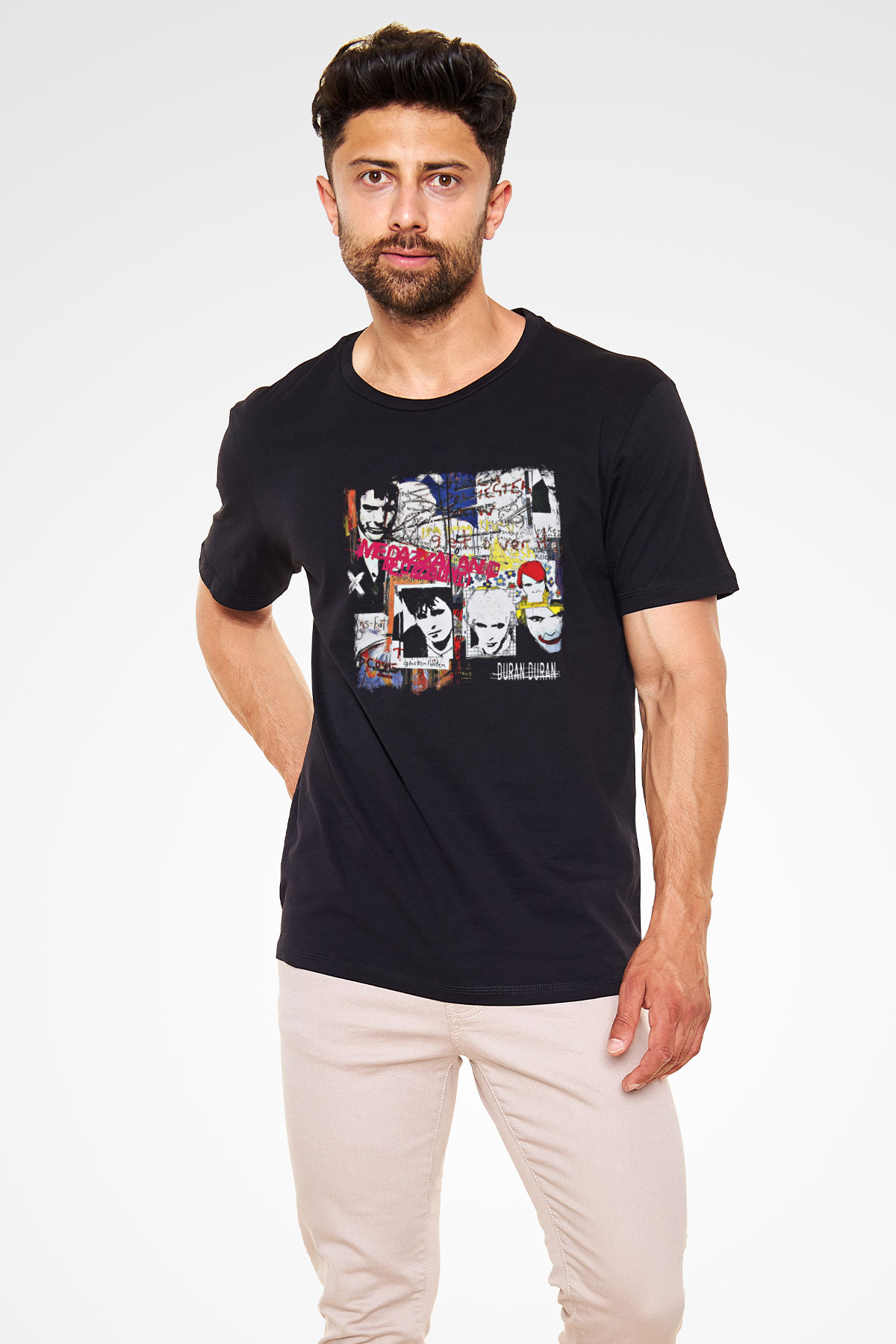 Duran Duran Baskılı Unisex Siyah Tişört