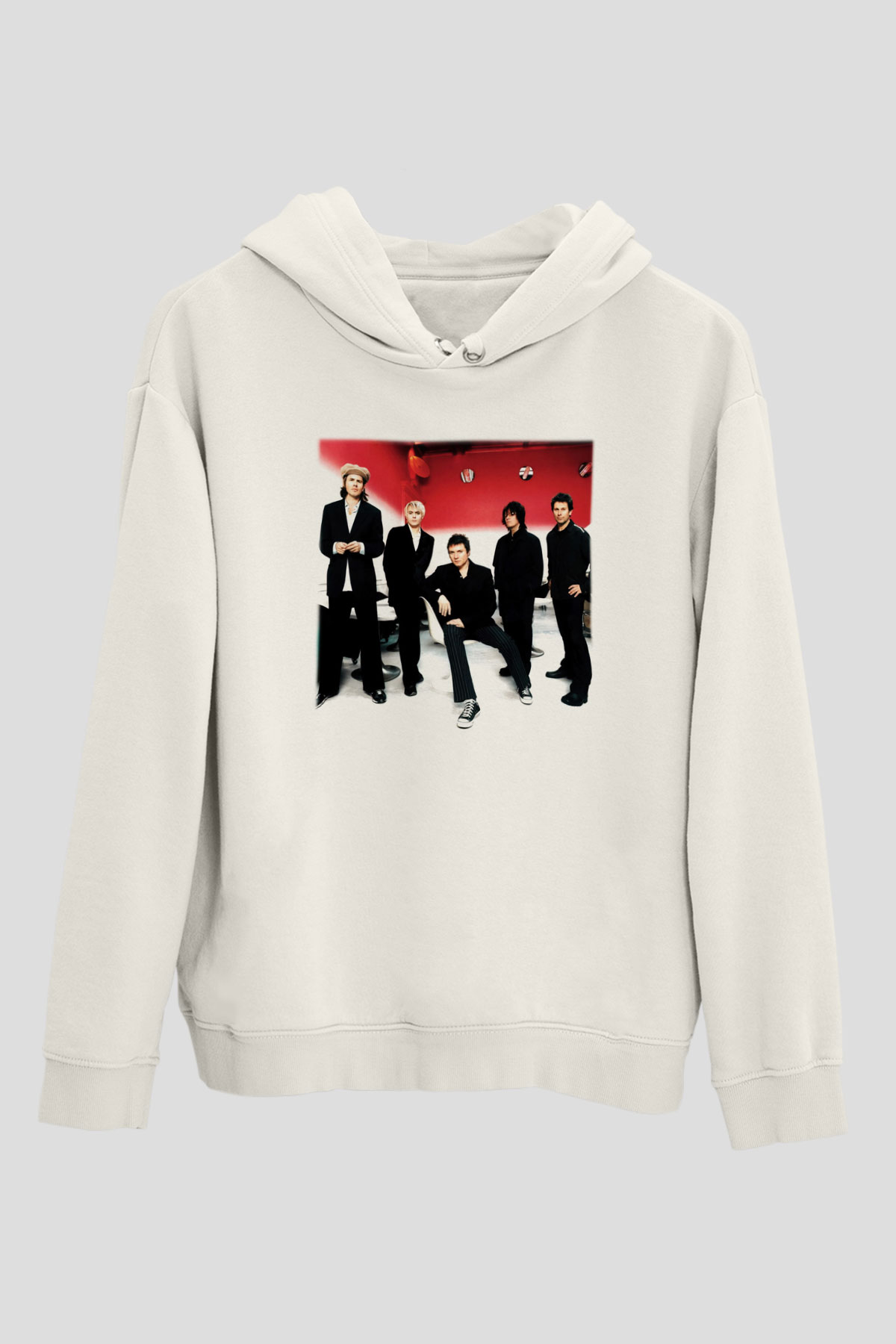 Duran Duran Beyaz Unisex Kapşonlu Sweatshirt