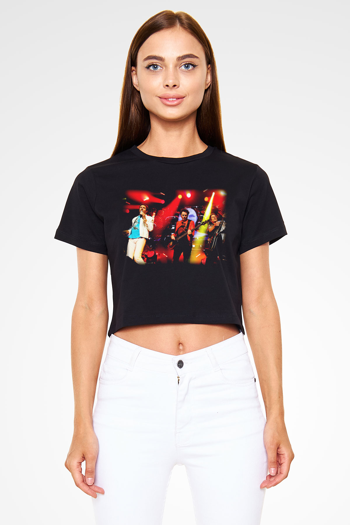 Duran Duran Siyah Crop Top Tişört