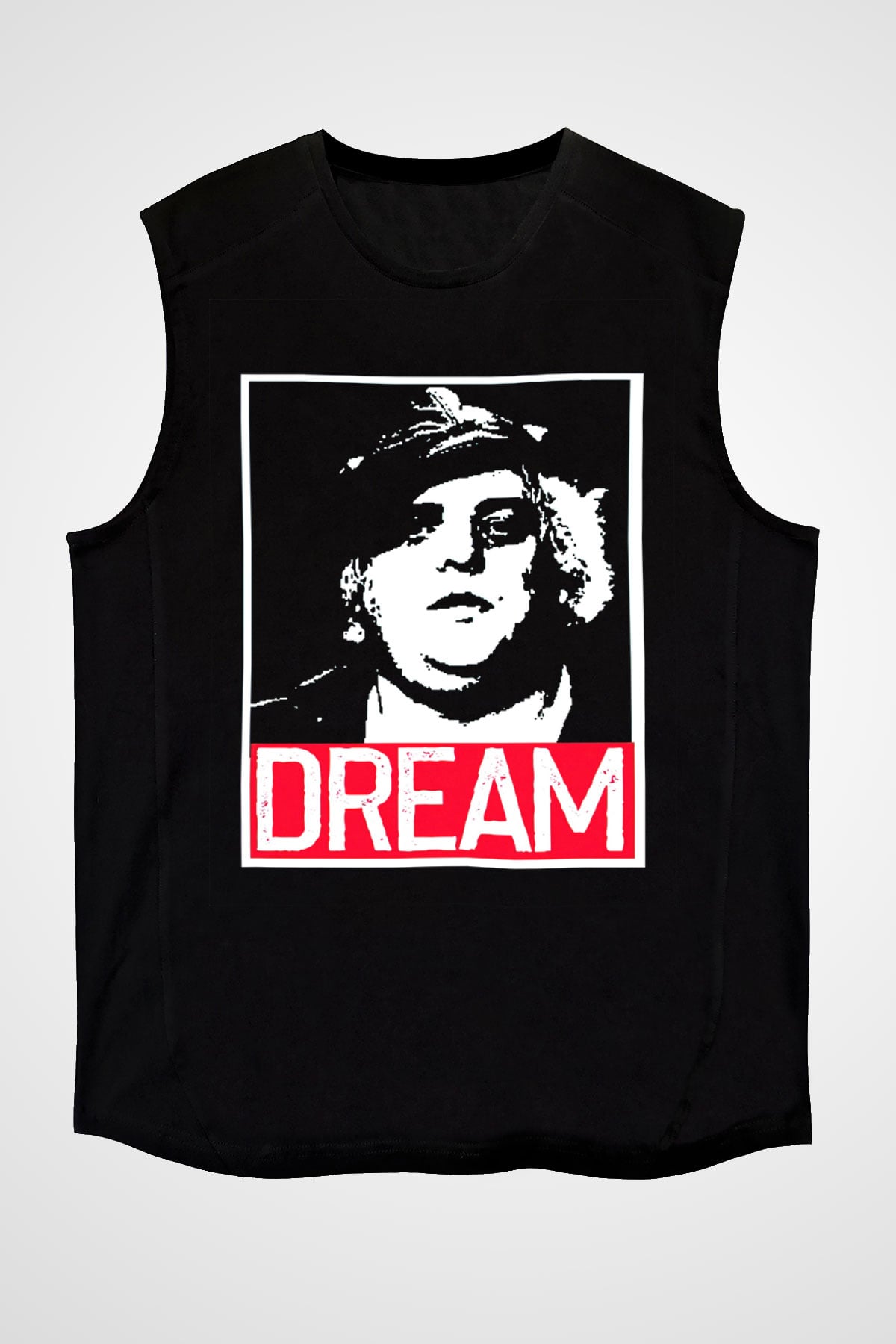 Dusty Rhodes Siyah Unisex  Kolsuz Tişört