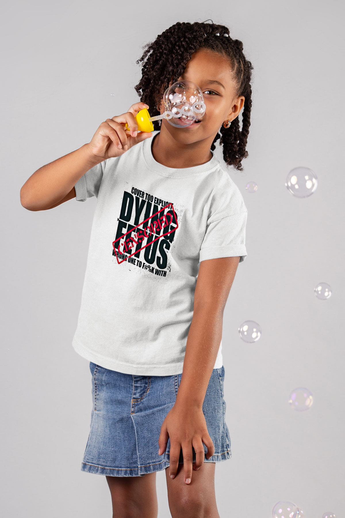 Dying Fetus Baskılı Unisex Beyaz Çocuk Tişört