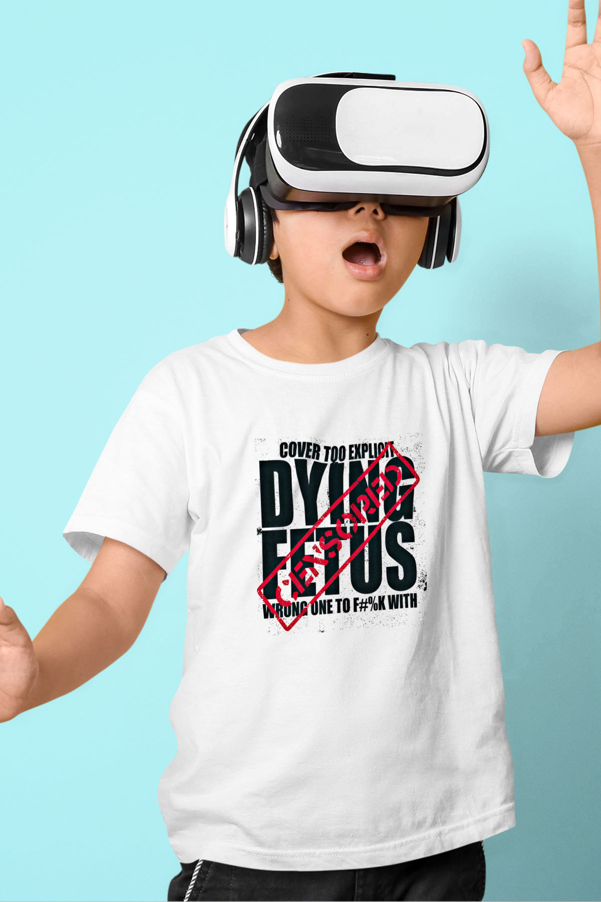 Dying Fetus Baskılı Unisex Beyaz Çocuk Tişört