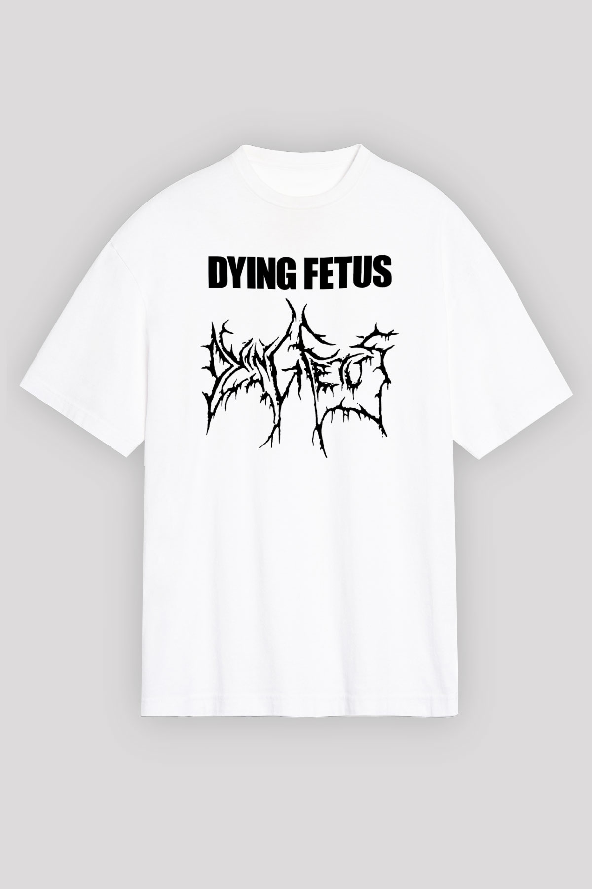Dying Fetus Beyaz Unisex Oversize Tişört T-Shirt