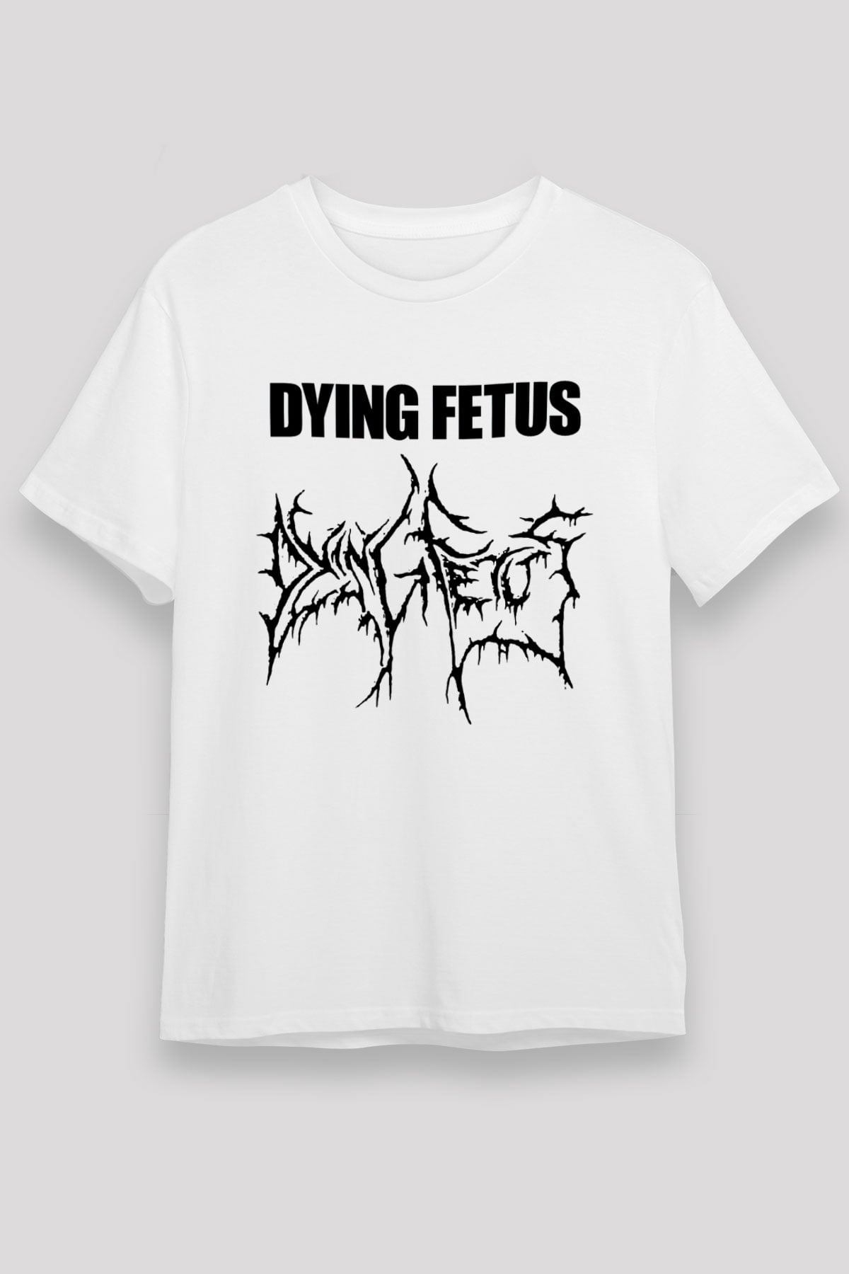 Dying Fetus Beyaz Unisex Tişört T-Shirt - TişörtFabrikası