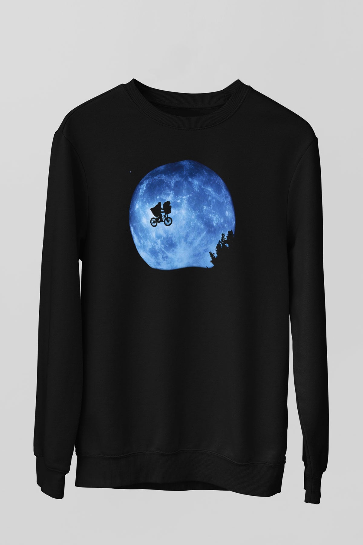 E.T. Siyah Unisex Sweatshirt