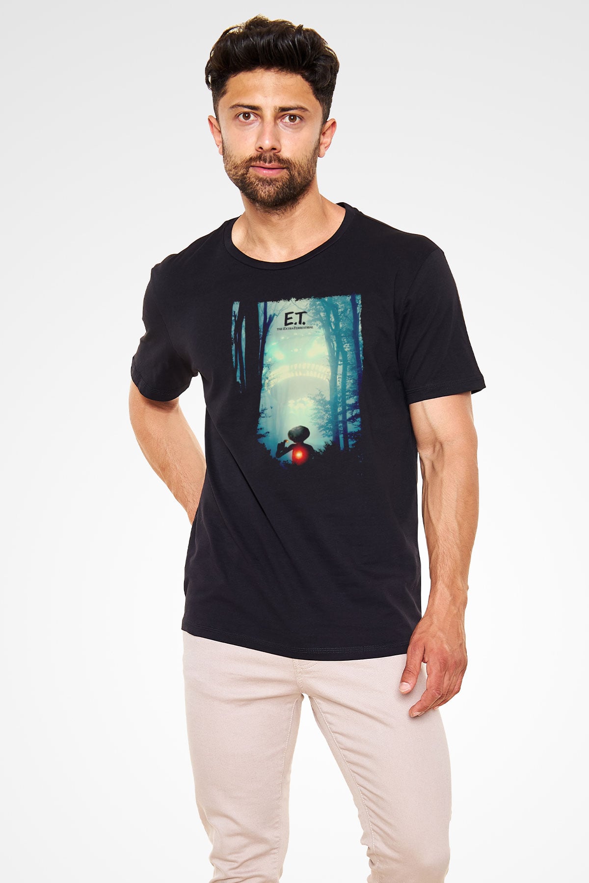 E.T. Siyah Unisex Tişört