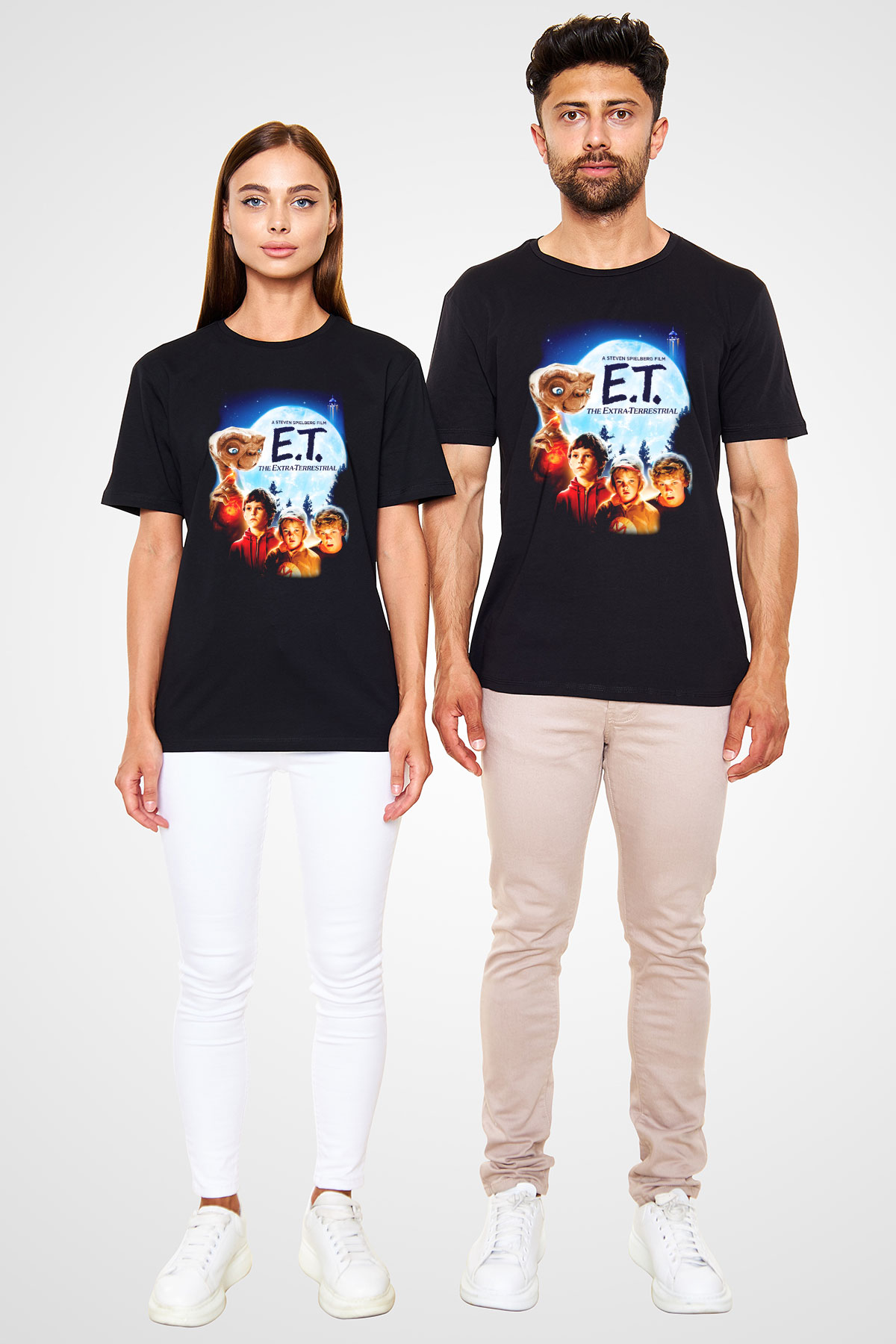 E.T. Siyah Unisex Tişört