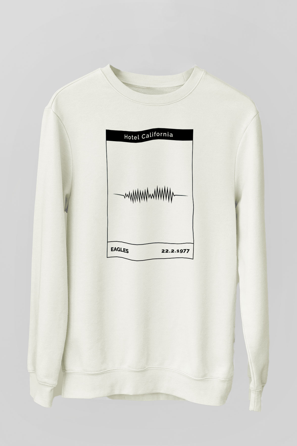 Eagles Baskılı Beyaz Unisex Sweatshirt