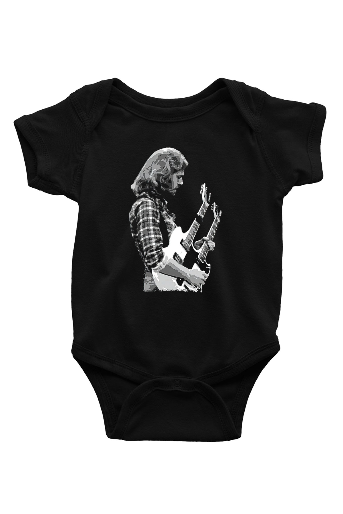Eagles Baskılı Unisex Siyah Bebek Body - Zıbın