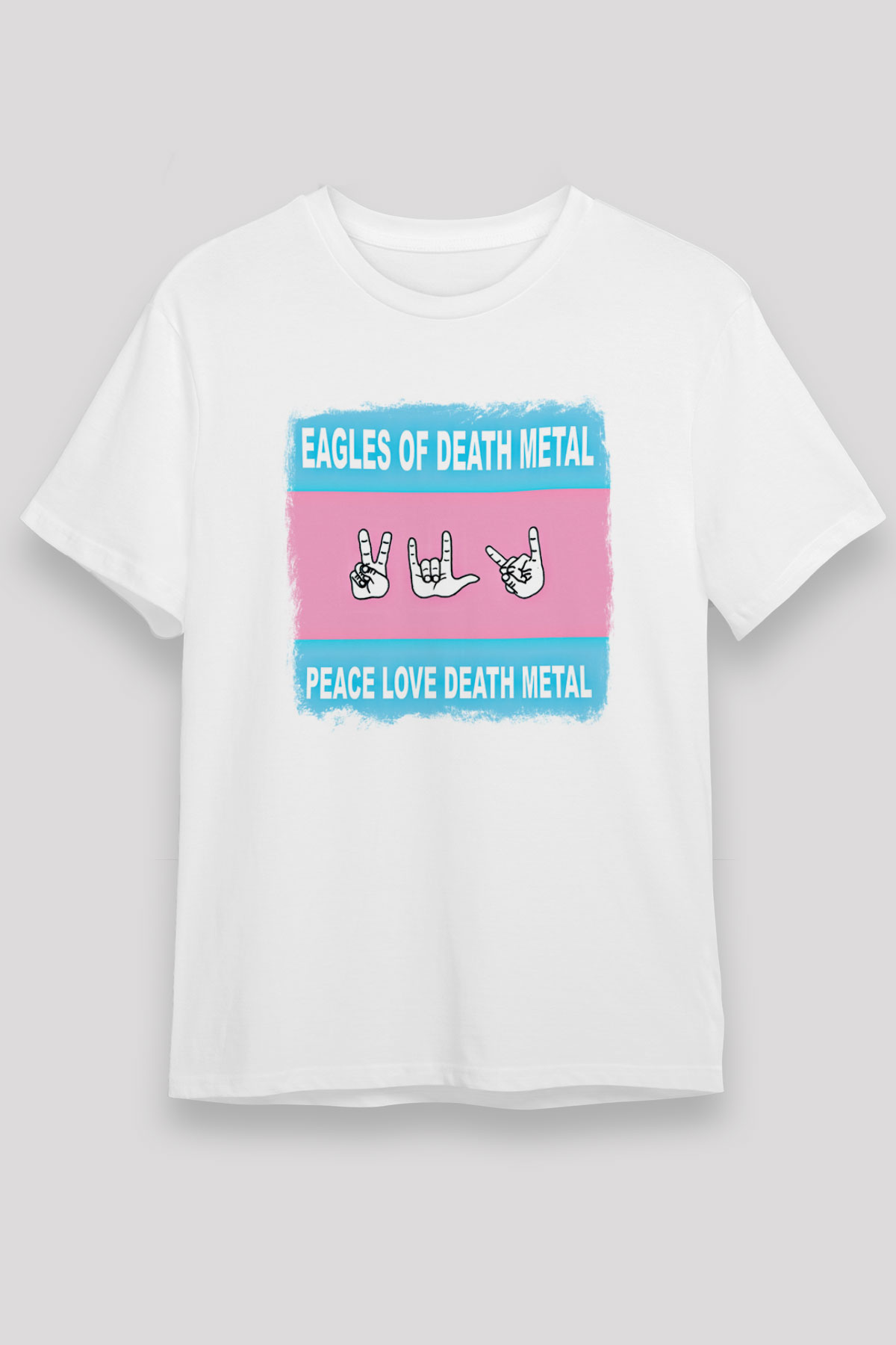 Eagles of Death Metal Baskılı Unisex Beyaz Tişört