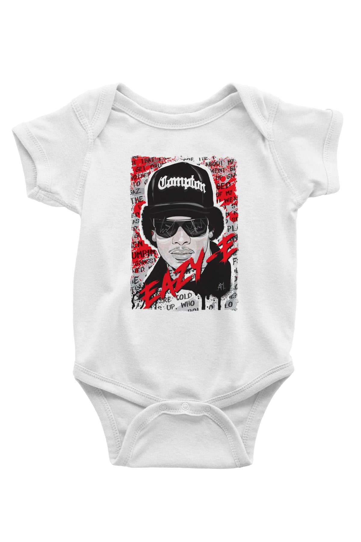 Eazy-E Beyaz Bebek Body - Zıbın
