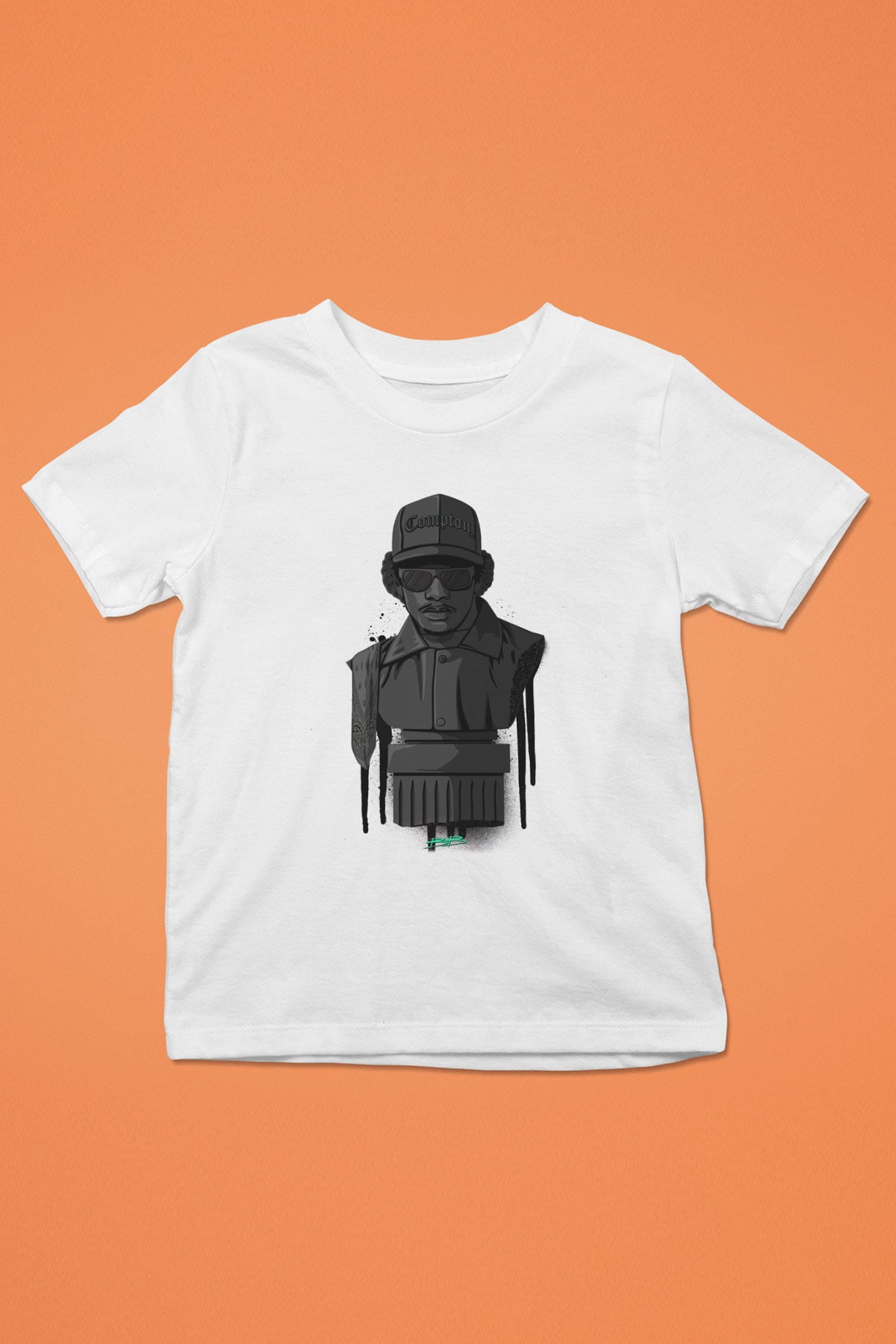 Eazy-E Beyaz Unisex Çocuk Tişört