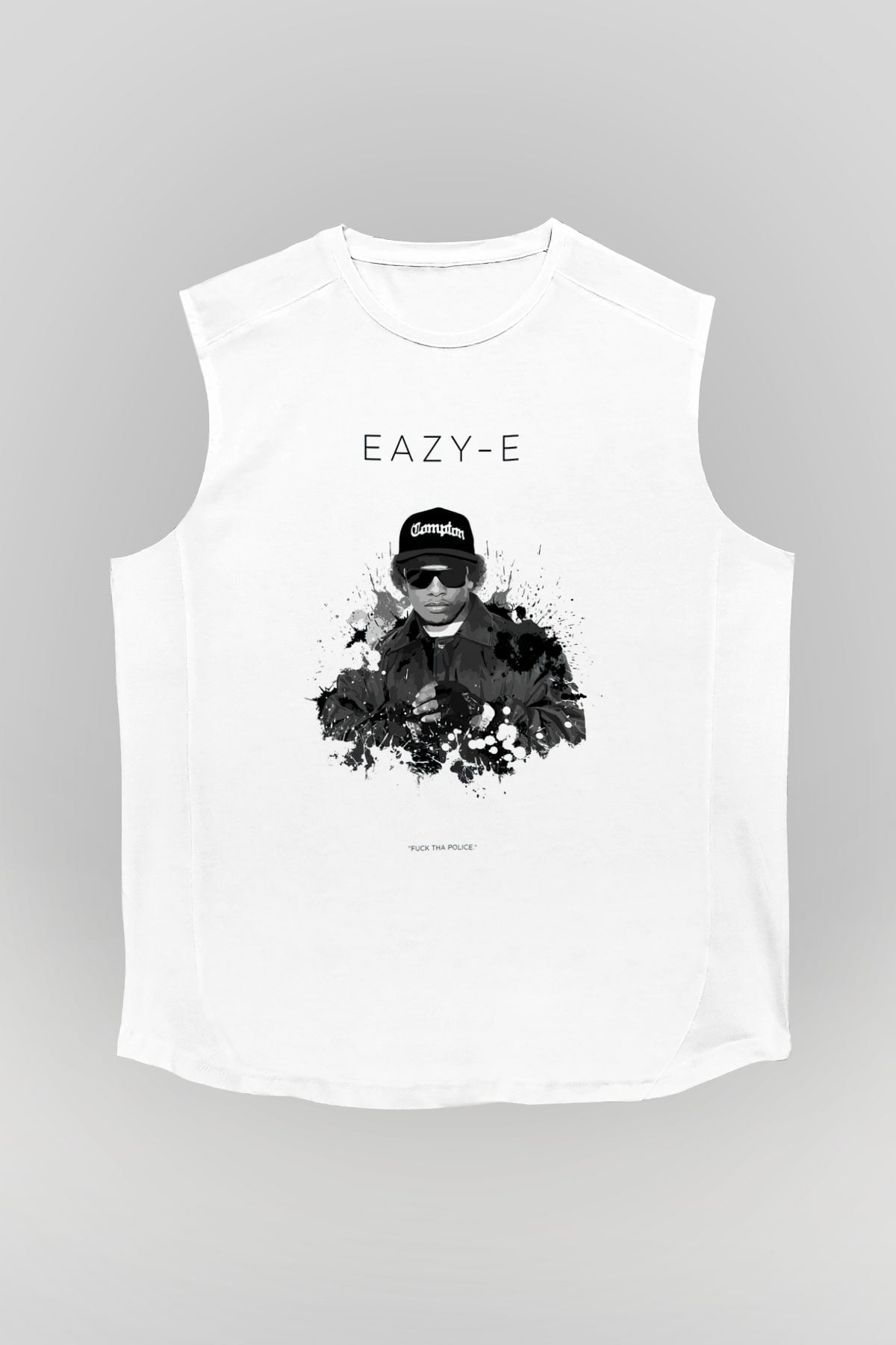 Eazy-E Beyaz Unisex Kolsuz Tişört