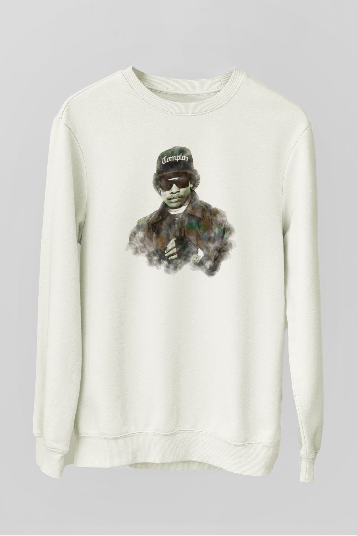 Eazy-E Beyaz Unisex Sweatshirt