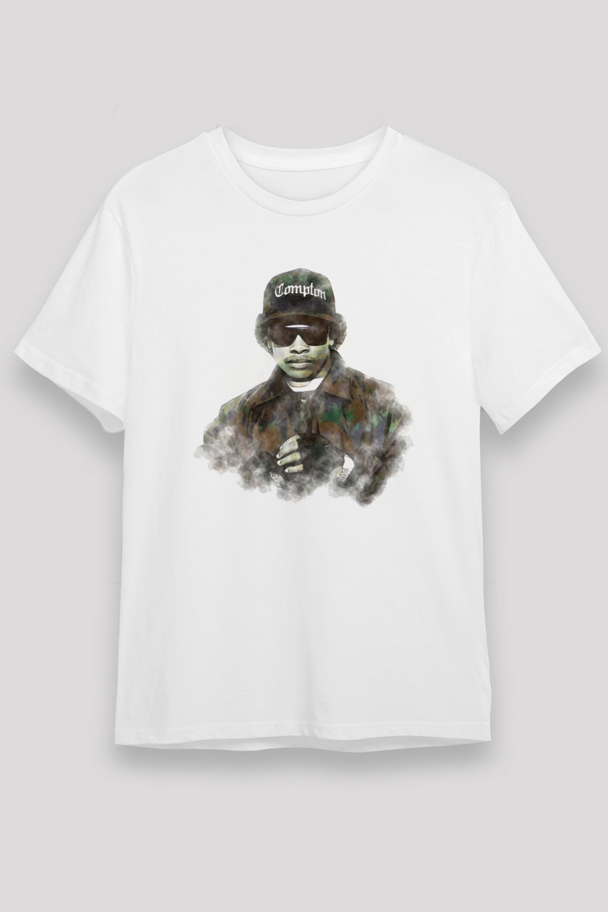 Eazy-E Beyaz Unisex Tişört T-Shirt - TişörtFabrikası
