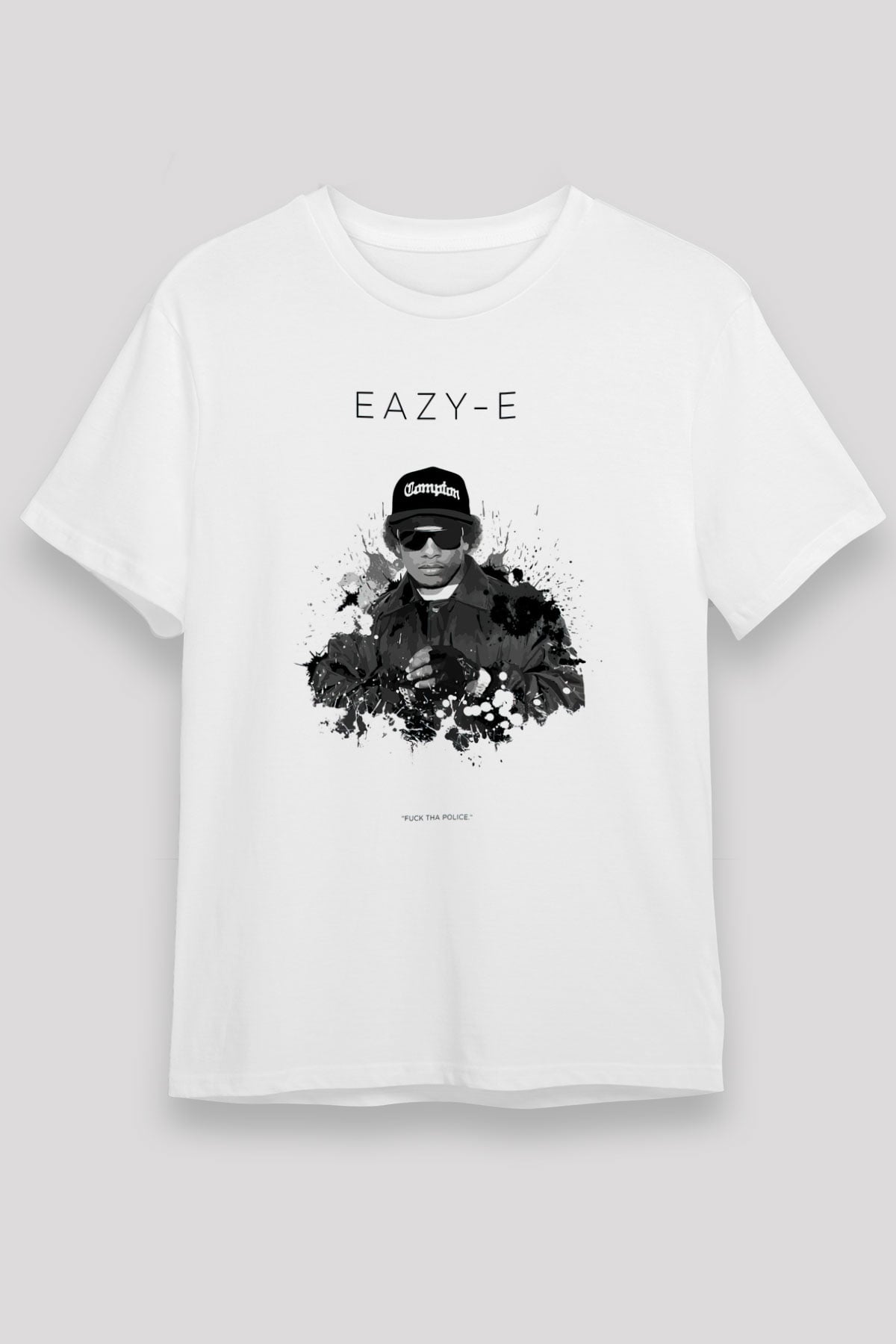 Eazy-E Beyaz Unisex Tişört T-Shirt - TişörtFabrikası