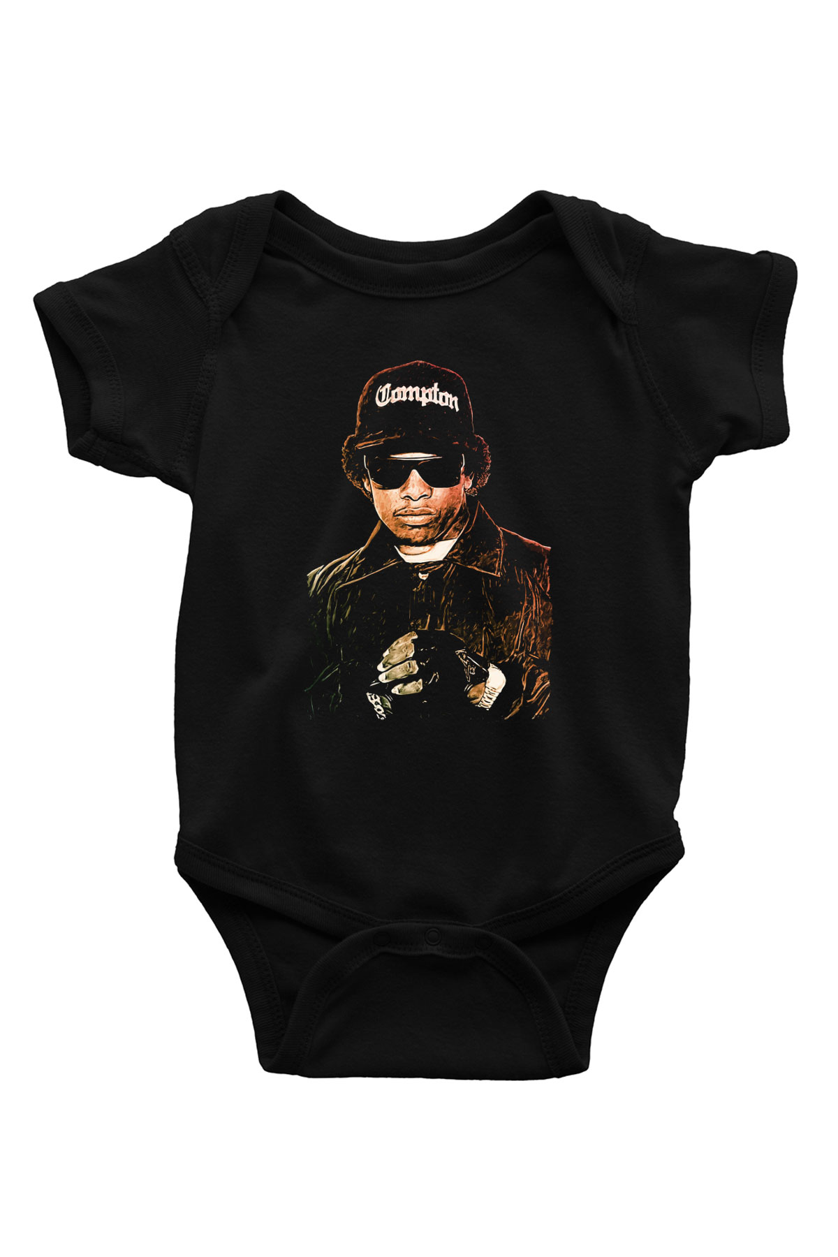 Eazy-E Siyah Bebek Body - Zıbın
