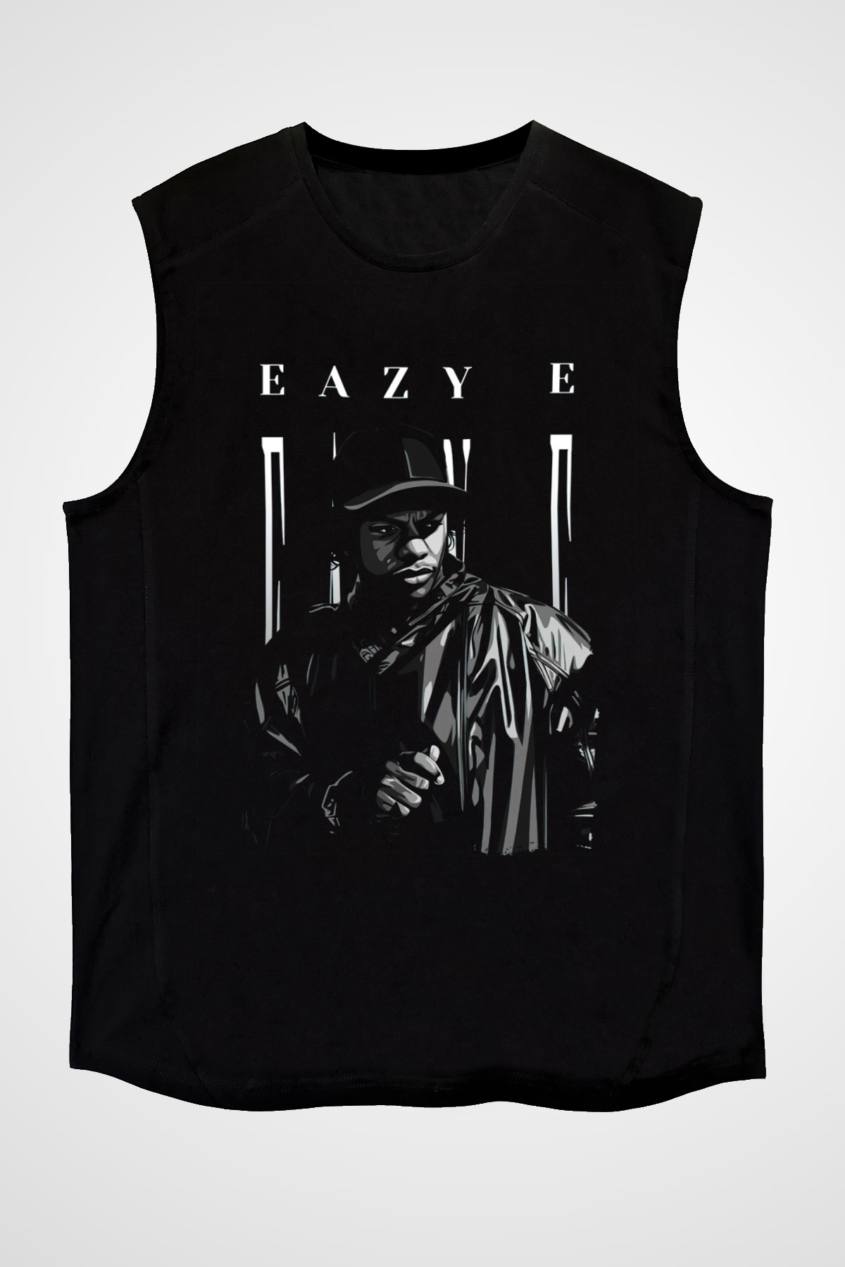 Eazy-E Siyah Unisex Kolsuz Tişört